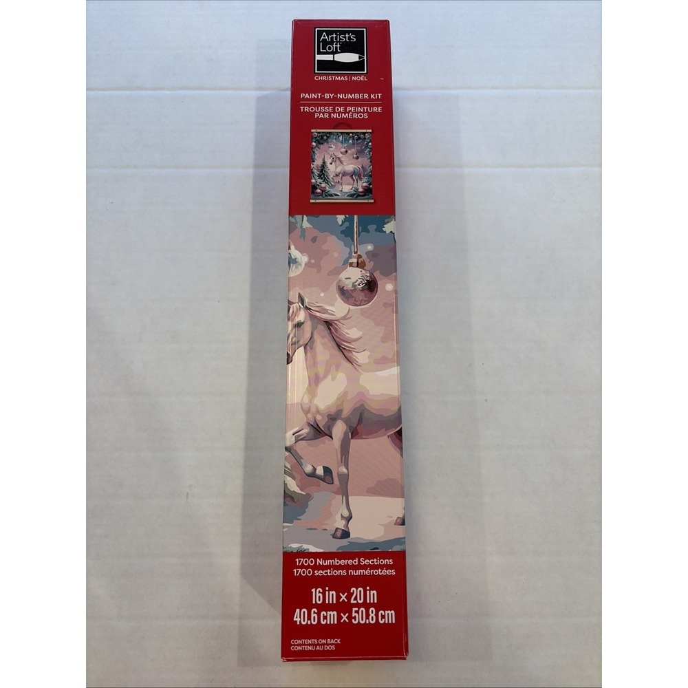 Artist's Loft‎ Christmas Unicorn Ornament Scene Paint by Number Kit New in box